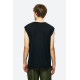 DIRTY LAUNDRY SLUB TANK TOP WITH RAW EDGES DLMTT000002 - BLACK