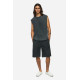 DIRTY LAUNDRY SLUB TANK TOP WITH RAW EDGES DLMTT000002 - VINTAGE BLACK