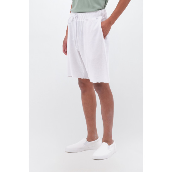 DIRTY LAUNDRY TERRY TOWEL SWEATBERMUDA DLMSB000087 WHITE
