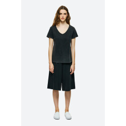 DIRTY LAUNDRY V NECK T-SHIRT DLWT000125 - VINTAGE BLACK