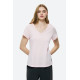 DIRTY LAUNDRY V NECK T-SHIRT DLWT000125 - BUBBLEGUM