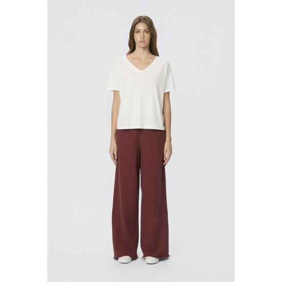 DIRTY LAUNDRY OVERSIZED V NECK T-SHIRT DLWT000131 - WHITE