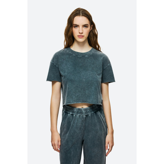 DIRTY LAUNDRY BOXY T-SHIRT DLWT000146 - VINTAGE GREY