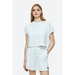 DIRTY LAUNDRY RELAXED RAW CUT T-SHIRT DLWT000148 - WHITE