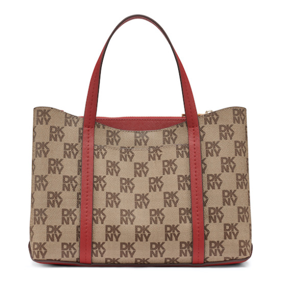 DKNY NURI TOTE HANDBAG R53A6M11 K745-CHNO/BRT RED