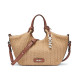 DKNY PAULA TOTE HANDBAG R61AOM60 M1K6-NATURAL/SADDLE