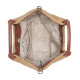 DKNY PAULA TOTE HANDBAG R61AOM60 M1K6-NATURAL/SADDLE