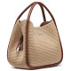 DKNY CAPRI HOBOS HANDBAG R61CDK69 M1K6-NATURAL/SADDLE 