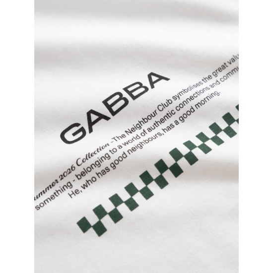 GABBA NIGEL NBH SS T-SHIRT 12024 WHITE