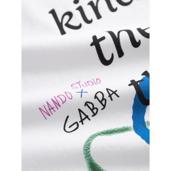 GABBA NIGEL BOXY NANDO SS T-SHIRT 12025 WHITE