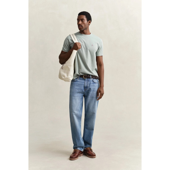 GANT REG SHIELD SS T-SHIRT 2003184 010-CERAMIC GREY