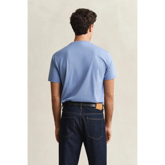 GANT REG SHIELD SS T-SHIRT 2003184 430-FADED DENIM