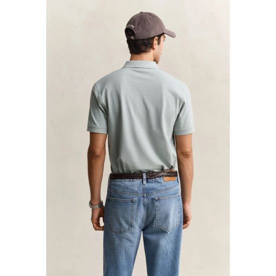 GANT REG CONTRAST PIQUE SS POLO 2062026 010-CERAMIC GREY