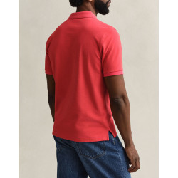 GANT REG CONTRAST PIQUE SS POLO 2062026 641-ROSE RED