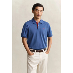 GANT REG CONTRAST PIQUE SS POLO 2062026 442-VINTAGE BLUE