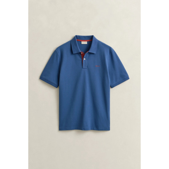 GANT REG CONTRAST PIQUE SS POLO 2062026 442-VINTAGE BLUE