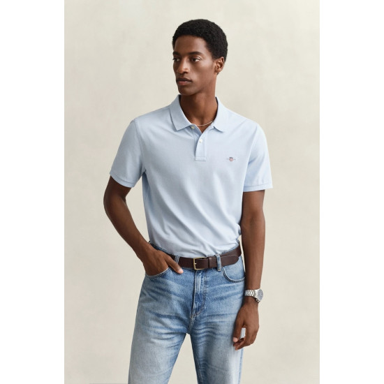 GANT REG SHIELD SS PIQUE POLO 2210 457-FRESH BLUE