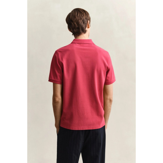 GANT REG SHIELD SS PIQUE POLO 2210 609-MUTED RED