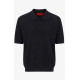 GIANNI LUPO TEXTURED POLO SHIRT GL35328 BLACK 