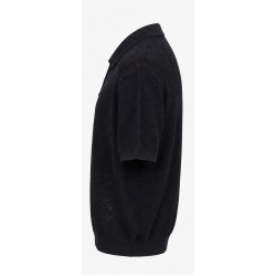 GIANNI LUPO TEXTURED POLO SHIRT GL35328 BLACK 