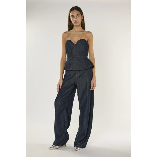 GLAMOROUS LADIES JEANS AN5547 AO39-DARK INDIGO