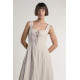 GLAMOROUS SQUARE NECK MAXI DRESS ΑΝ5633 DX58-BEIGE FLECK