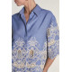 GLAMOROUS LADIES SHIRT AN5726 DY12-EMBROIDERED CHAMBRAY  