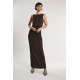 GLAMOROUS LADIES DRESS AN5616 DO46-BITTER CHOCOLATE 
