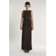 GLAMOROUS LADIES DRESS AN5616 DO46-BITTER CHOCOLATE 