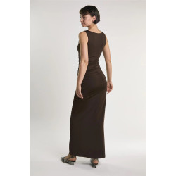 GLAMOROUS LADIES DRESS AN5616 DO46-BITTER CHOCOLATE 