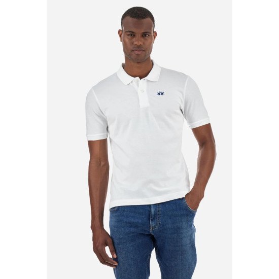 LA MARTINA SS POLO SHIRT BPMP11 00001-OPTIC WHITE
