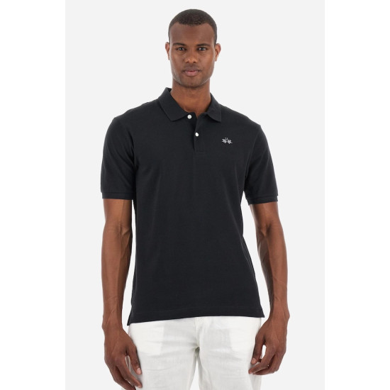 LA MARTINA SS POLO SHIRT BPMP11 09999-BLACK