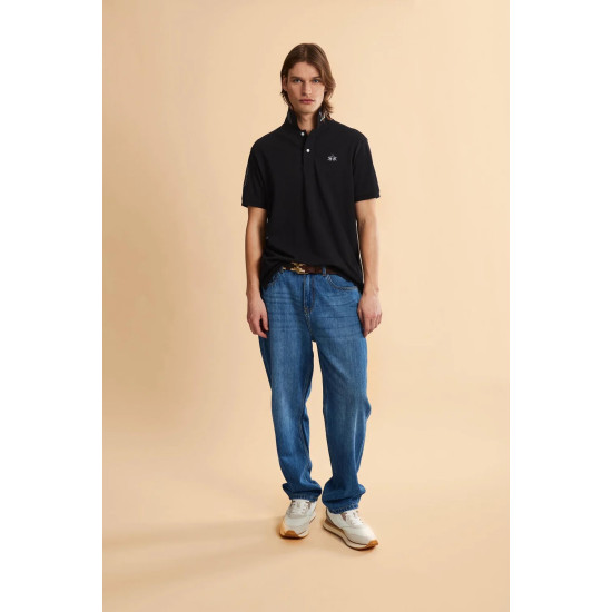 LA MARTINA SS POLO SHIRT MCP300 09999-BLACK