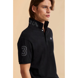 LA MARTINA SS POLO SHIRT MCP300 09999-BLACK