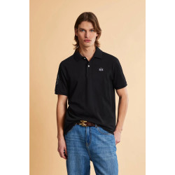 LA MARTINA SS POLO SHIRT MCP300 09999-BLACK