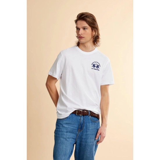 LA MARTINA T-SHIRT MCR009 00001-OPTIC WHITE