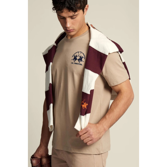 LA MARTINA T-SHIRT MCR009 04167-HUMUS