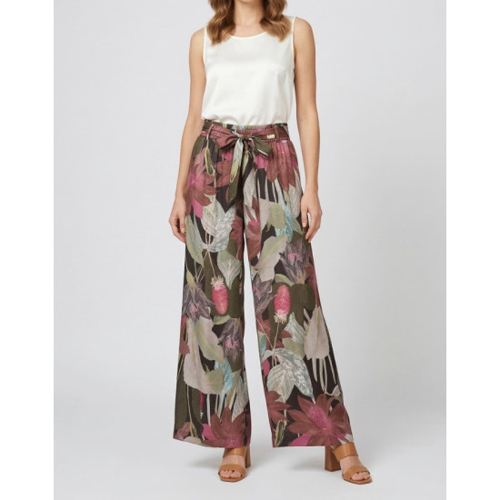 MARKUP PANTS IN RASO STAMPA GIUNGLA MW1650125 FLORAL