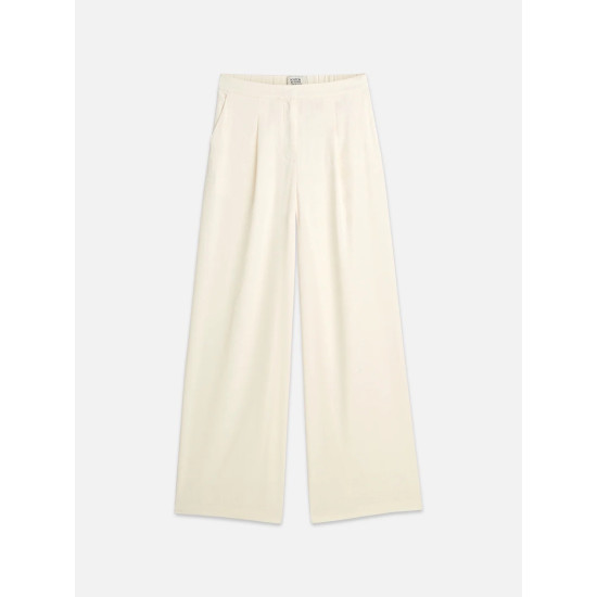 SCOTCH & SODA ΕLENI JAQUARD HIGH RISE WIDE LEG PANTS ULH0136 U137-EGGNOG