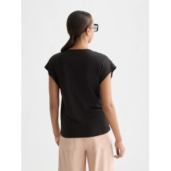 SCOTCH & SODA EMBROIDERED VNECK TSHIRT U9A01297T U014-METEORITE
