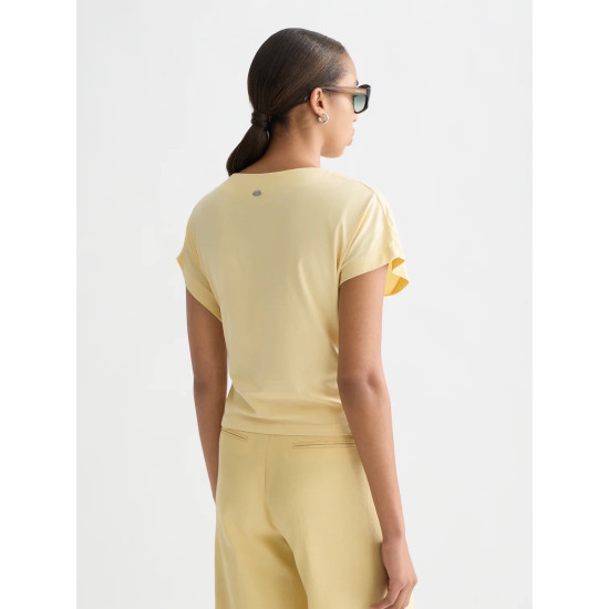 SCOTCH & SODA KNOTTED SLASH NECH TSHIRT U9A01300T U742-PARSNIP