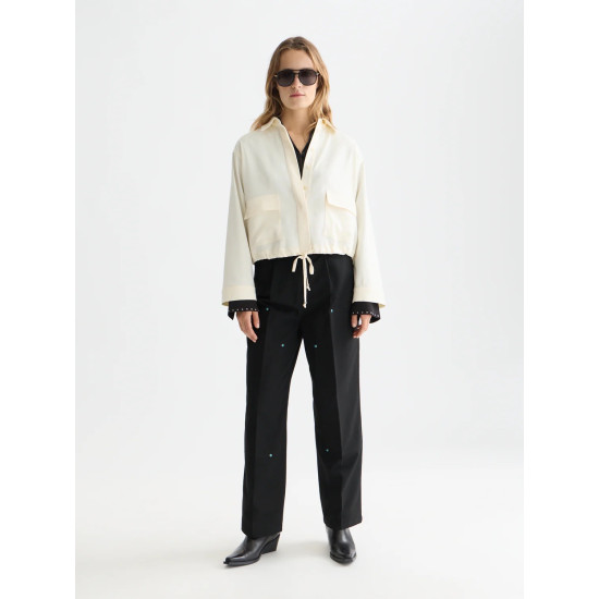 SCOTCH & SODA UTILITY SHIRT U9B01336T U137-EGGNOG