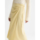 SCOTCH & SODA LINEN WRAP SKIRT UFS01387F U742-PARSNIP