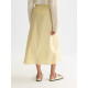 SCOTCH & SODA LINEN WRAP SKIRT UFS01387F U742-PARSNIP