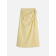 SCOTCH & SODA LINEN WRAP SKIRT UFS01387F U742-PARSNIP