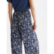 SCOTCH & SODA ELENI PRINTED HIGH RISE WIDE LEG PULL ON PANTS ULH01345F V497-LUCKY BANDANA DRESS BLUES