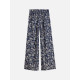SCOTCH & SODA ELENI PRINTED HIGH RISE WIDE LEG PULL ON PANTS ULH01345F V497-LUCKY BANDANA DRESS BLUES