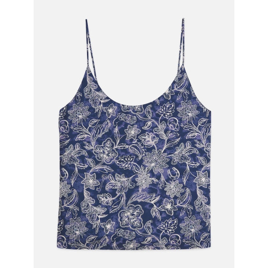 SCOTCH & SODA PRINTED JERSEY BACK TANK TOP U9A01278T V497-LUCKY BANDANA DRESS BLUES