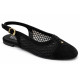SO CHIC MESH SLINGBBACK FLATS CLAIRE 1048 01-BLACK 