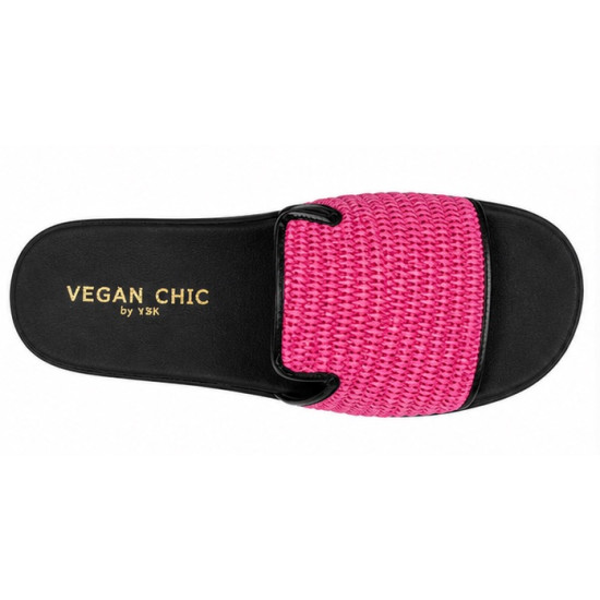 SO CHIC SLIDE SANDALS FAIRY 2000 13-FUCHSIA 